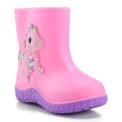 Cute Walk by Babyhug Slip On Gumboots with Dino Applique Yellow (Design May Vary)