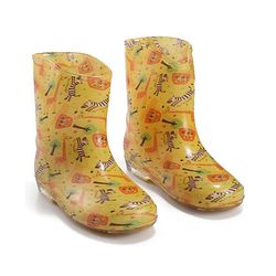 Cute Walk by Babyhug Slip On Wild Animals Printed Gumboots  - Yellow