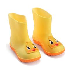 Cute Walk by Babyhug Duck Appliqued Slip On Gumboots - Yellow