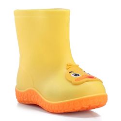 Cute Walk by Babyhug Duck Appliqued Slip On Gumboots - Yellow