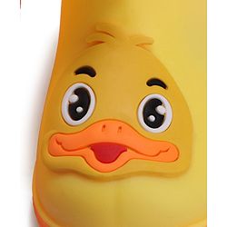 Cute Walk by Babyhug Duck Appliqued Slip On Gumboots - Yellow