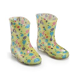 Cute Walk by Babyhug Slip On Balloons Printed Gumboots - Multicolour