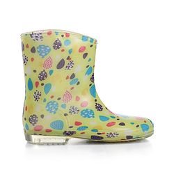Cute Walk by Babyhug Slip On Balloons Printed Gumboots - Multicolour