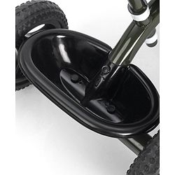 Babyhug Plug & Play Apache Tricycle with Parental Handle and Printed Canopy Military Theme - Green