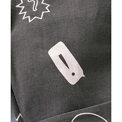Babyhug Cotton Knit Full Sleeves Night Suit Dreamer Print - Grey & Yellow
