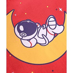 Babyhug Cotton Full Sleeves Pyjama Nightwear Set Bear Print - Blue & Red