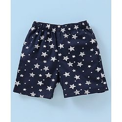 Babyhug Cotton Woven Boxers Checks & Star Print Pack of 3- Maroon Blue & White