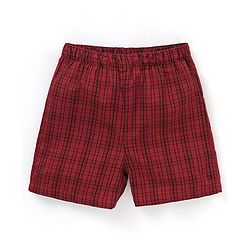 Babyhug Cotton Knit Boxers Star & Moon Print Pack of 3 - Maroon Blue & Red