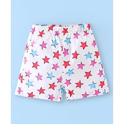 Babyhug Cotton Boxers Checks & Dino Print Pack of 3- Orange Pink & White