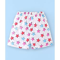 Babyhug Cotton Boxers Checks & Dino Print Pack of 3- Orange Pink & White