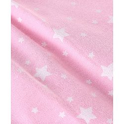 Babyhug Cotton Knit Full Sleeves Night Suit Star Print - Pink