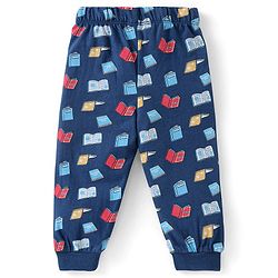 Babyhug Cotton Knit Full Sleeves Night Suit with Koala Print - Navy