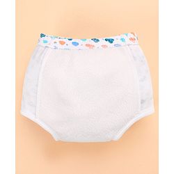 Babyhug 100% Cotton Padded Underwear Diapers Pack of 3 Size 0 Cloud Print - Multicolour
