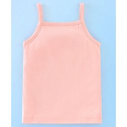 Babyhug 100% Cotton Singlet Slips Heart Print Pack of 3 - Red White & Peach
