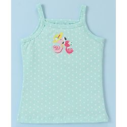 Babyhug 100% Cotton Knit Slip Flamingo & Floral Print Pack Of 3 - Blue Pink & Yellow