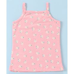 Babyhug 100% Cotton Knit Slip Flamingo & Floral Print Pack Of 3 - Blue Pink & Yellow