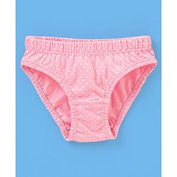 Babyhug 100% Cotton Floral Printed Panties Pack Of 3 - Blue Pink & White