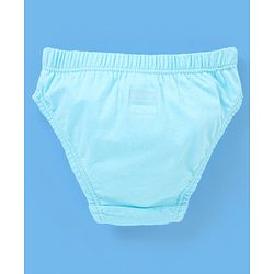 Babyhug 100% Cotton Floral Printed Panties Pack Of 3 - Blue Pink & White