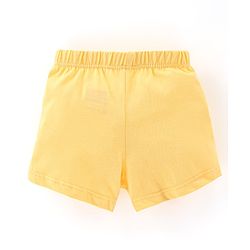 Babyhug 100% Cotton Knit Trunks Frog & Striped Print Pack of 3 - Blue & Yellow