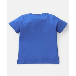 Babyhug Cotton Knit Half Sleeves T-Shirt with Fruity Print - Blue