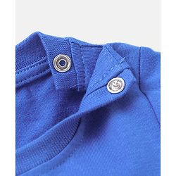 Babyhug Cotton Knit Half Sleeves T-Shirt with Fruity Print - Blue
