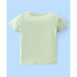 Babyhug Half Sleeves Cotton Jersey Striped T- Shirt - Green