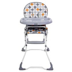 Babyhug Foodjoy Smart Folding High Chair With 5 Point Safety Harness - Grey