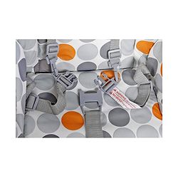 Babyhug Foodjoy Smart Folding High Chair With 5 Point Safety Harness - Grey