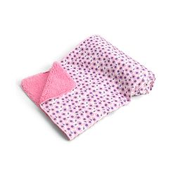 Babyhug Sherin & Poly Wool All Season Blanket Floral Print - White