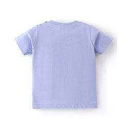 Babyhug Cotton Half Sleeves T-Shirt Dino Print- Blue