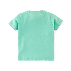 Babyhug Half Sleeves Cotton Jersey Tiger Printed T- Shirt - Green