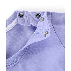 Babyhug Cotton Half Sleeves T-Shirt Text Print- Blue