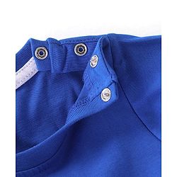Babyhug Cotton Half Sleeves T-Shirt Bunny Print - Blue