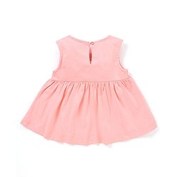 Babyhug 100% Cotton Sleeveless Top & Leggings Set Floral & Heart Print - Pink