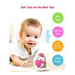 Babyhug Dog Musical Push and Shake Roly Poly| Wobbling Bell Sounds For 0 Months+| Child Safe Material| Gifting Toy| BIS Certified