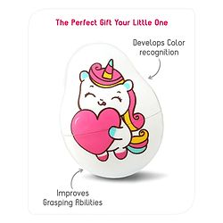 Babyhug Dog Musical Push and Shake Roly Poly| Wobbling Bell Sounds For 0 Months+| Child Safe Material| Gifting Toy| BIS Certified