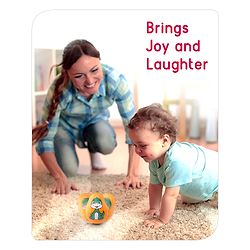 Babyhug Dino Push and Shake Yellow Roly Poly Toy| Wobbling Bell Sounds For 0 Months+| Child Safe Material| Gifting Toy| BIS Certified