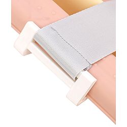 Babyhug Foldable Bathtub with Cushion and Inbuilt Thermometer - Pink