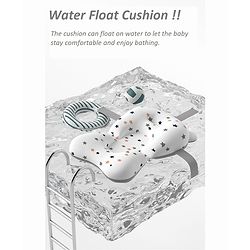 Babyhug Foldable Bathtub with Cushion and Inbuilt Thermometer - Green