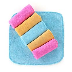 Babyhug Terry Knit Wash Cloths Pack of 6- Multicolour