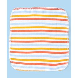 Babyhug Terry Knit Wash Cloths Pack of 6- Multicolour