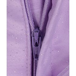 Babyhug Sleeveless One Shoulder Party Frock With Floral Corsage & Glitter Detailing - Lavender