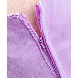 Babyhug Sleeveless Party Wear Sequinned Frock - Lavender