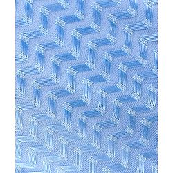 Babyhug Woven Sleeveless Textured Party Dress with Bow Corsage - Blue