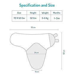 Babyhug 100% Cotton Swaddle Wrapper Sports Theme Pack of 2 - Navy Blue