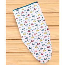 Babyhug 100% Cotton Swaddle Wrapper Sports Theme Pack of 2 - Navy Blue