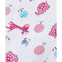 Babyhug 100% Cotton Swaddle Wrapper Sports Theme Pack of 2 - Navy Blue