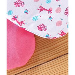 Babyhug 100% Cotton Swaddle Wrapper Sports Theme Pack of 2 - Navy Blue