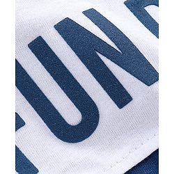 Babyhug Cotton Jersey Sleeveless T-Shirt Text Print - Blue