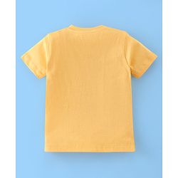 Babyhug Cotton Half Sleeves T-Shirt Car Print Pack of 3 - Yellow & Green